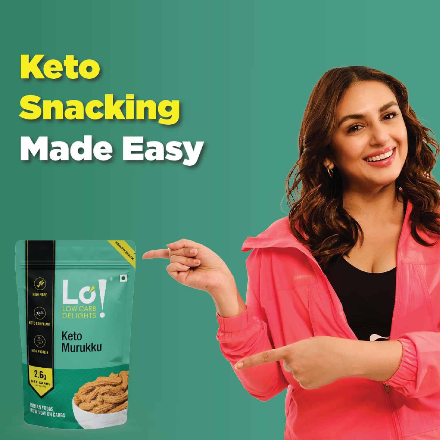 Buy LO! LOW CARB DELIGHTS KETO MURUKKU 2.9G NET CARBS KETO LOW
