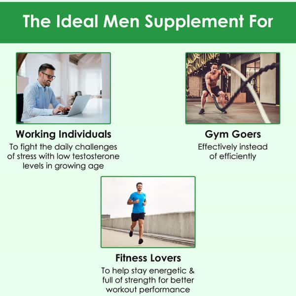 Naturyz Testo-6 Plant Based Supplement For Men With Tribulus, Safed Musli, Ashwagandha (60 Tablets)