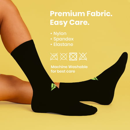 Actifit Diabetic Socks | Non-Binding & Seam-Free | Black | 1 Pack