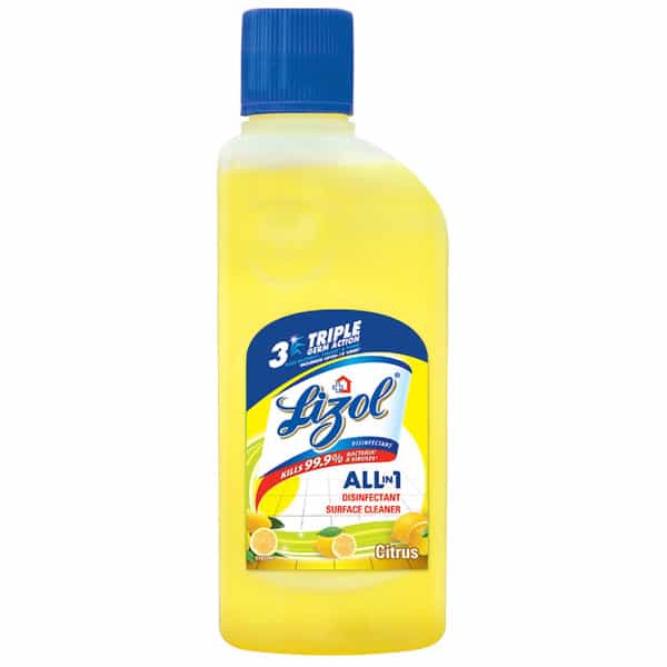 Lizol Citrus Disinfectant Floor Cleaner Liquid Bottle Of 200 Ml