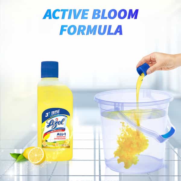 Lizol Citrus Disinfectant Floor Cleaner Liquid Bottle Of 200 Ml