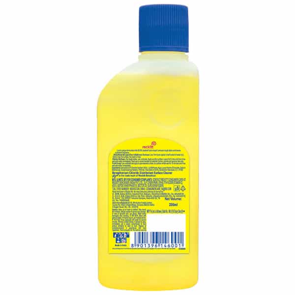 Lizol Citrus Disinfectant Floor Cleaner Liquid Bottle Of 200 Ml
