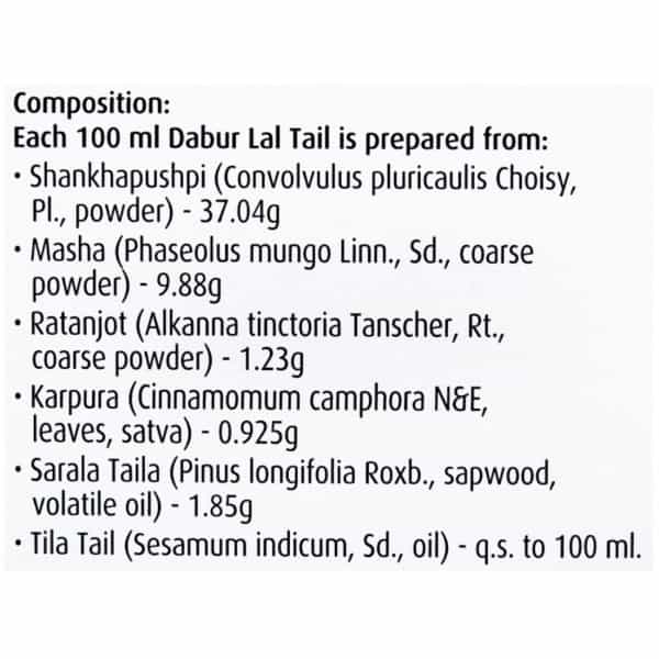Dabur Lal Tail Ayurvedic Baby Massage Oil (With Free Dabur Honey 50G) Bottle Of 100Ml