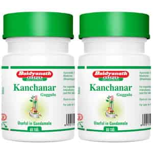 Baidyanath Asli Ayurved Kanchanar Guggulu 80 Tablets (pack Of 2)