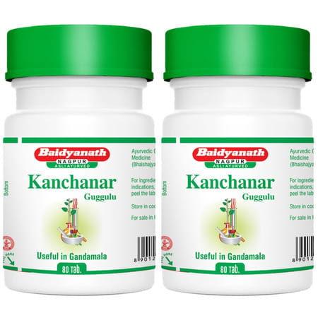 Baidyanath Asli Ayurved Kanchanar Guggulu 80 Tablets (Pack Of 2)