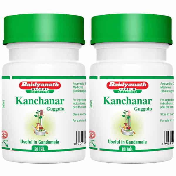 Baidyanath Asli Ayurved Kanchanar Guggulu 80 Tablets (Pack Of 2)