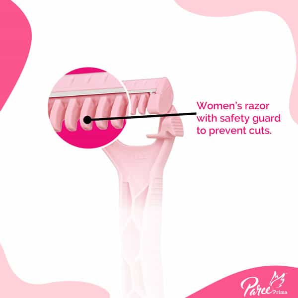 Paree Prima Premium Full Body Razors For Women- Pack Of 5