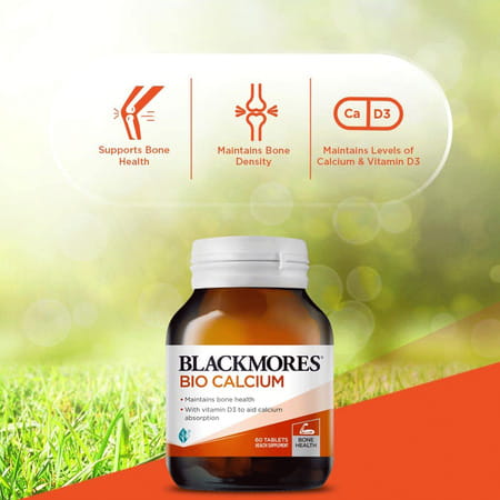 Blackmores - Bio Calcium & Glucosogreen For Healthy Joint & Bone Support 60 Tablets Pack Of 2