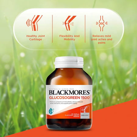 Blackmores - Bio Calcium & Glucosogreen For Healthy Joint & Bone Support 60 Tablets Pack Of 2