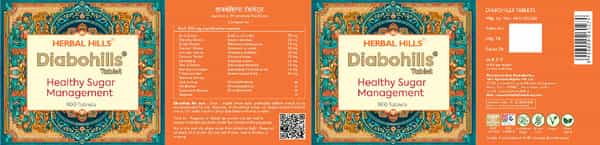 Herbal Hills Diabohills - Healthy Sugar Management (Value Pack Of 5) 900 Tablets