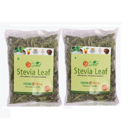 So Sweet Stevia 25 Gms Stevia Leaves 100% Natural Sweetener - Sugarfree (Pack Of 2)