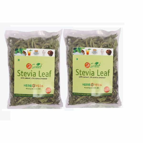 So Sweet Stevia 25 Gms Stevia Leaves 100% Natural Sweetener - Sugarfree (Pack Of 2)