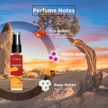 Vokka Pocket Perfume Arabian Stories 8Ml | Luxury Eau De Parfum Long Lasting Perfume For Men & Women