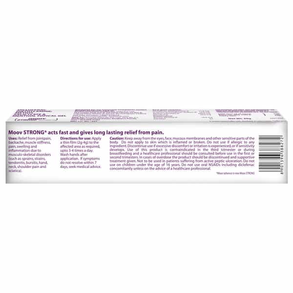 Moov Strong Instant Pain Relief Gel - 30G (+ Dettol Liquid Free)|Use For Sports & Fitness Injuries