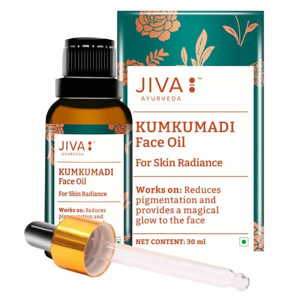 Jiva Kumkumadi Oil Helps To Improves Skin Health & Reduces Scars - 30Ml(Pack Of 3)