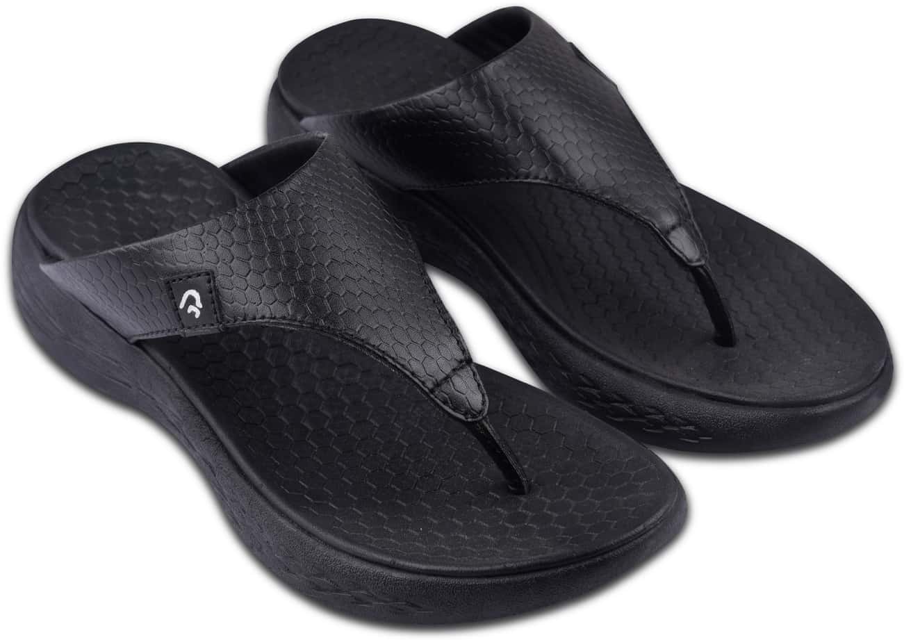 Pharmeasy Orthopaedic Slippers With Python Sole -Black-Uk5- Women