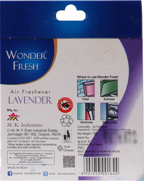 Wonder Fresh Air Freshener Lavender 75Gm