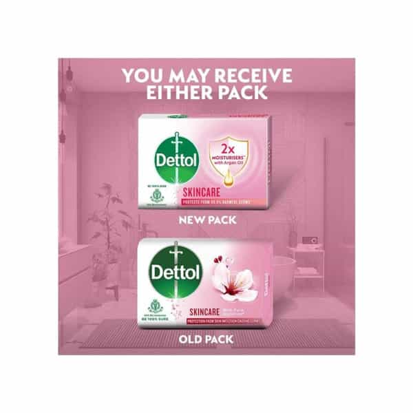 Dettol Skincare Soap 4*125Gm+(25Gm Free) 600Gm Multipiece Pack