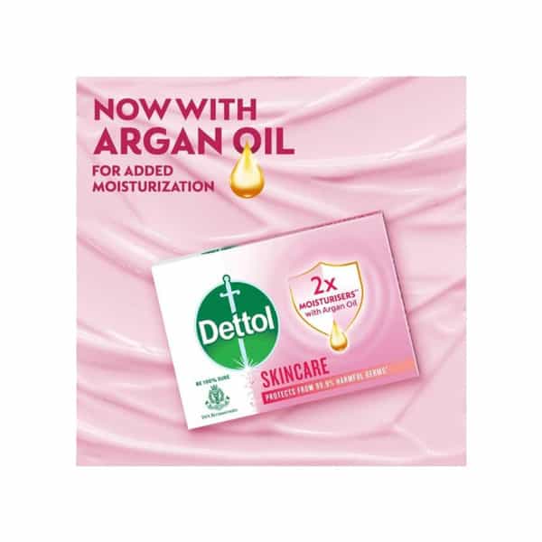Dettol Skincare Soap 4*125Gm+(25Gm Free) 600Gm Multipiece Pack