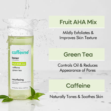 Mcaffeine Toner With Fruit Aha Mix & Green Tea