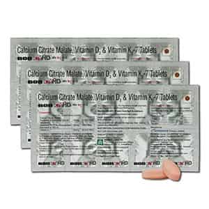 Bon K2 Hd With Advanced Calcium30 Tablet|vitamin D3 & Vitamin K2-7 Multivitamin Tab (3 X 10 Tablets)