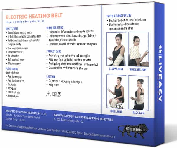 Liveasy Ortho Care Electric Heating Belt Regular