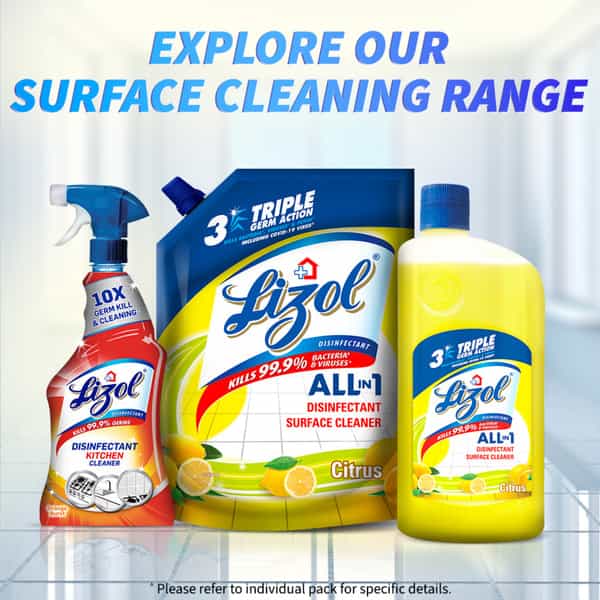 Lizol Pine Disinfectant Floor Cleaner Liquid Bottle Of 975 Ml