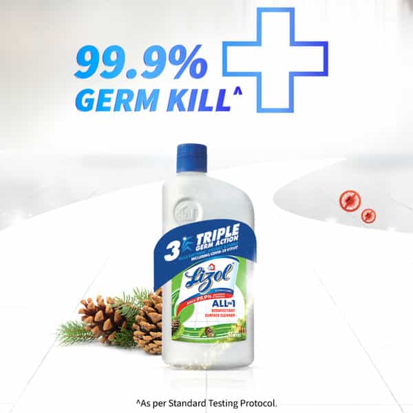 Lizol Pine Disinfectant Floor Cleaner Liquid Bottle Of 975 Ml