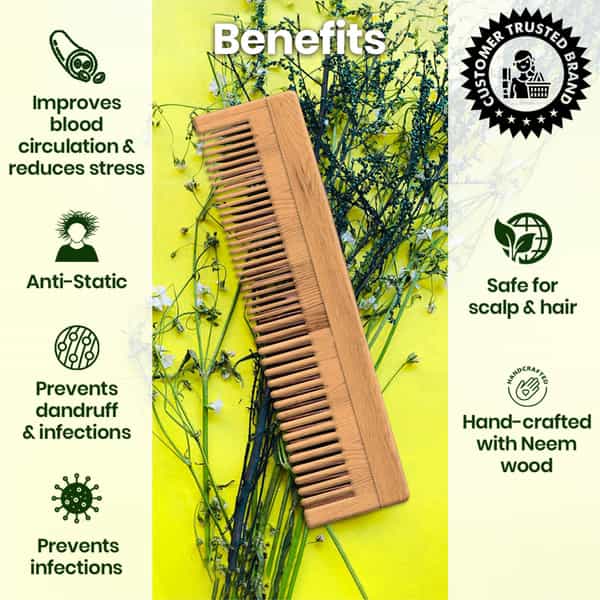 Tnw The Natural Wash Neem Wood Comb