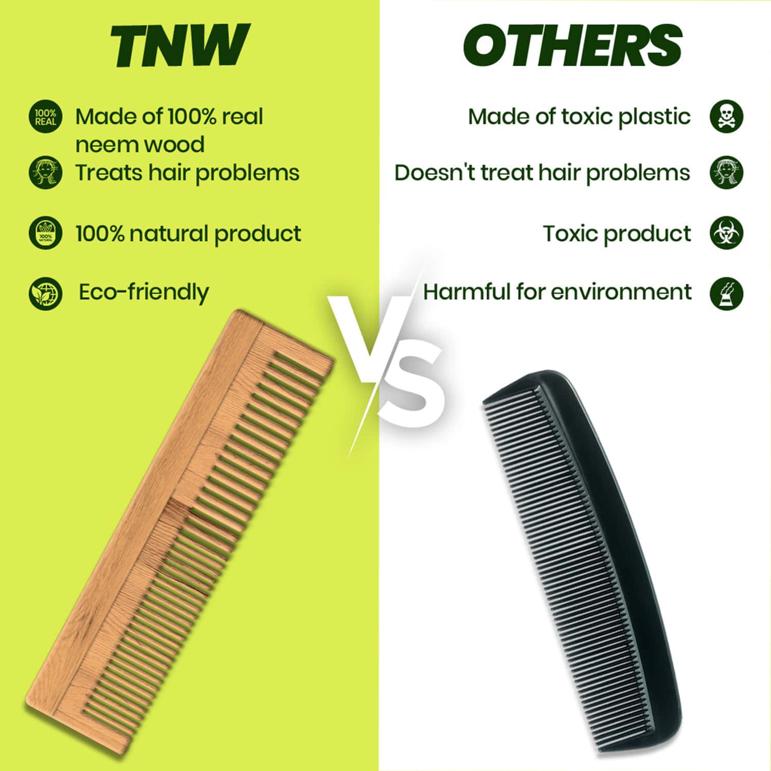 Buy TNWTHE NATURAL WASH NEEM WOOD COMB Online & Get Upto 60 OFF at