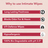 Sheneed Feminine Intimate Wipes 100% Biodegradable | Wipes For Women - 10 Wipe | Pack Of 2