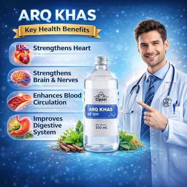 Cipzer Arq Khas 500Ml | Supports Heart| Brain| Liver & Digestive Wellness