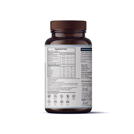 Miduty Cholest Off - Diabetes - Heart Disease - Niacin - Cqr 300 - 100% Vegetarian - 60 Tablets