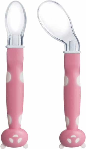 Fisher Price Ultracare Training Spoon Set (Pack Of 2) For Babies Pink