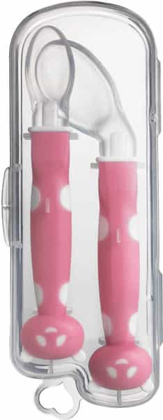 Fisher Price Ultracare Training Spoon Set (Pack Of 2) For Babies Pink