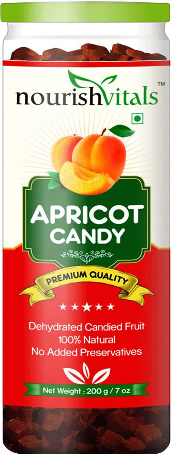 Nourish Vitals Apricot Dried Fruit (Dehydrated Fruits) - 200gm