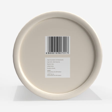 Yourhappylife Collagen Naked | Unflavored Marine Collagen Peptides With Vitamin C - 25 Sachets