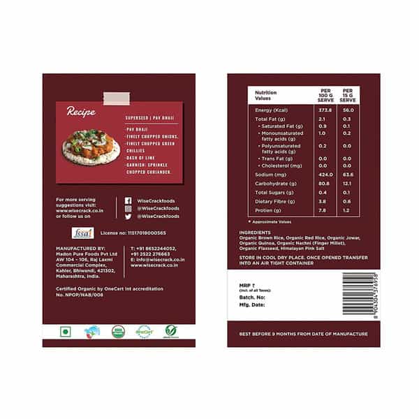 Wise Crack Organic Rice Brown Rice Quinoa Power Super Seeds Flax Lovers |105G Each (Pack Of 4)