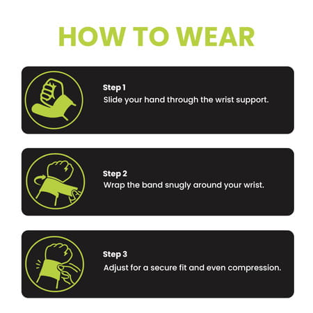Actifit Wrist Support With Adjustable Band - Compression Brace - Free Size