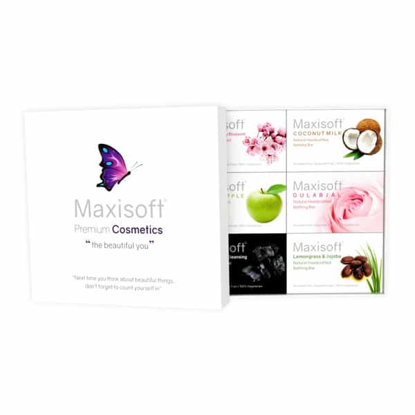 Maxisoft Handmade Bathing Bar 75 Gm X 6 | Combo Pack Of 6 (Pack Of 1)
