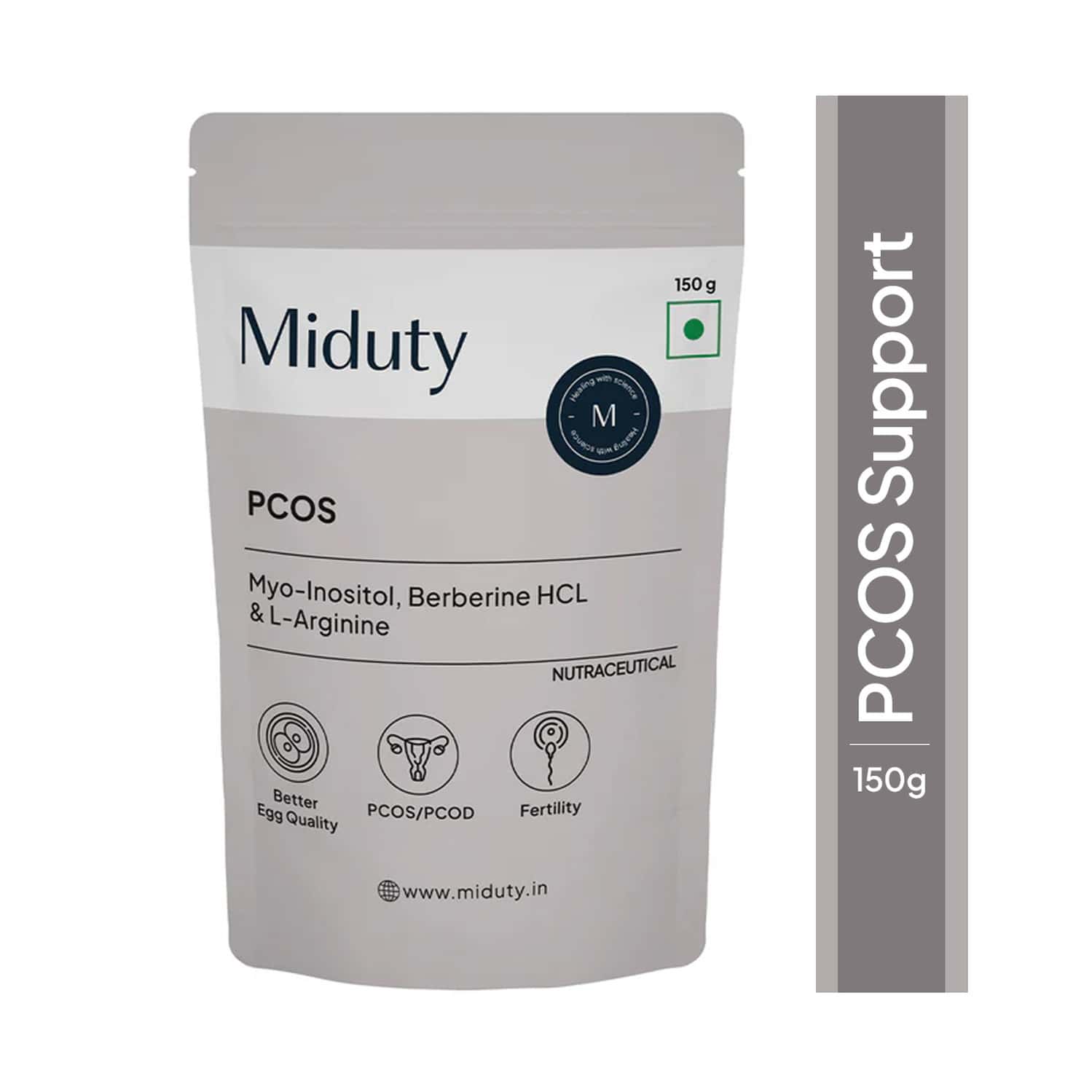 Miduty Palak Notes Pcos Powder Pcod - Pcos- Hormonal Balance - Irregular Periods - 150g