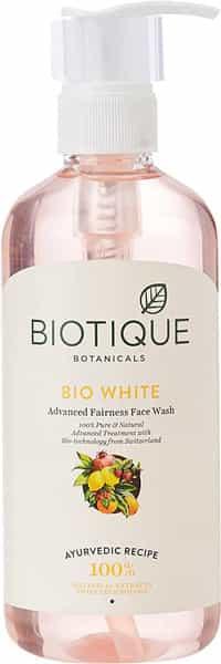 Biotique Bio White Advanced Fairness Facewash For All Skin Types 300Ml