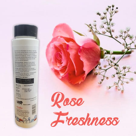 Forget Me Not Cool Cool Body Talc With Rose Freshness | Long-Lasting Cooling Relief | 100g