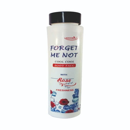 Forget Me Not Cool Cool Body Talc With Rose Freshness | Long-Lasting Cooling Relief | 100g
