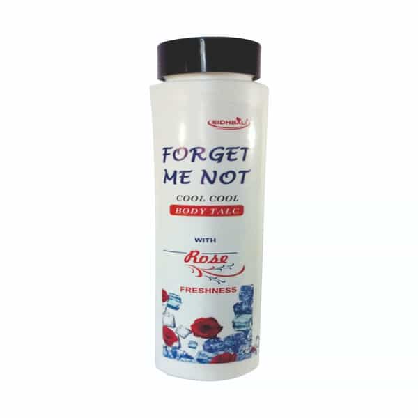 Forget Me Not Cool Cool Body Talc With Rose Freshness | Long-Lasting Cooling Relief | 100G