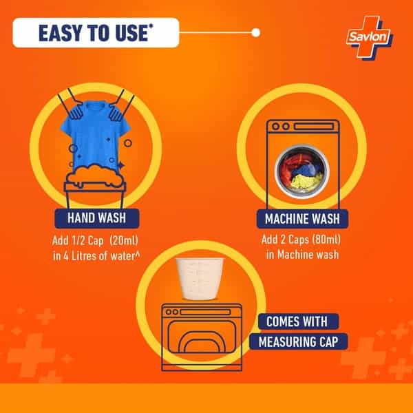 Savlon Laundry Disinfectant & Refreshing Liquid 1000Ml After Detergent Wash Safe On Clothes