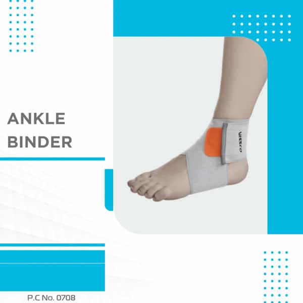 Vissco Ankle Binder Ankle Support For Sprained / Swollen Ankles - Xl (Grey)
