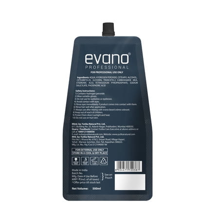 Evano Professional Creme Activator Developer For Beard Colour 500ml | Flawless Beard In 10 Min