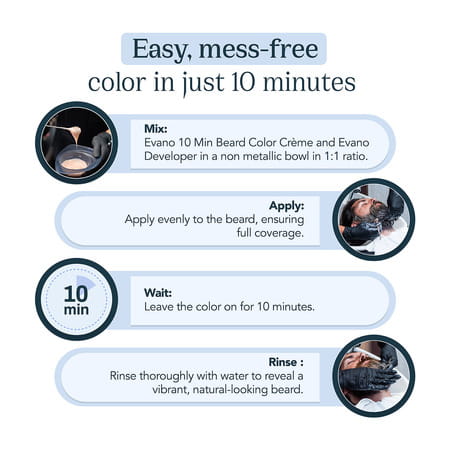 Evano Professional Creme Activator Developer For Beard Colour 500ml | Flawless Beard In 10 Min
