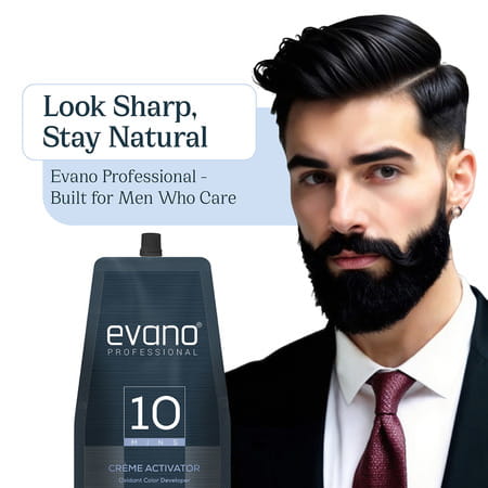 Evano Professional Creme Activator Developer For Beard Colour 500ml | Flawless Beard In 10 Min